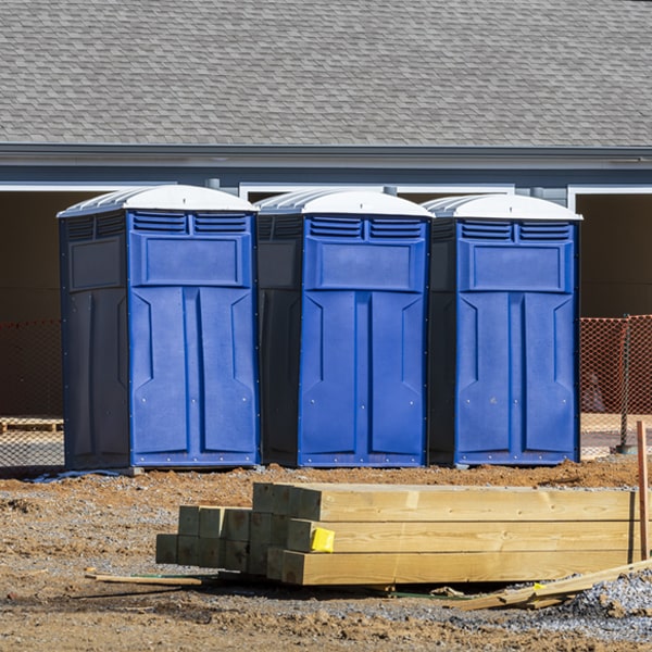 are there any restrictions on what items can be disposed of in the porta potties in Finley